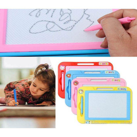 Drawing Board Magnetic Sketch Pad Erasable Writing Craft Art Children Kids