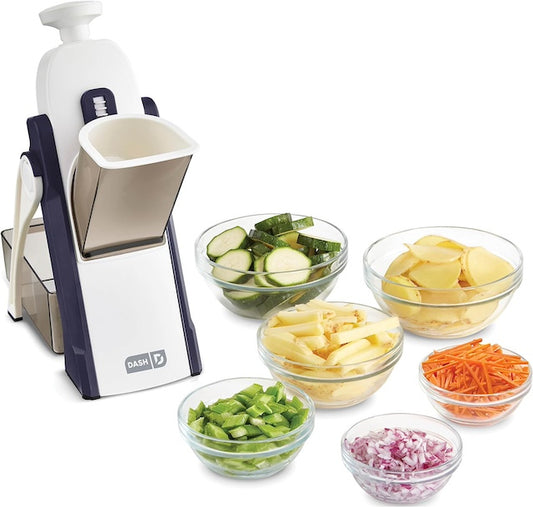 Mandolin Slicer, Manual Safe Vertical Vegetable Grater, Slicer, Cutter, Shredder, Chopper with Storage Box