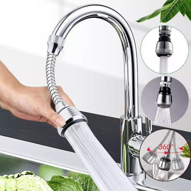 Metallic Tap Faucet Extender, Universal Tap Spray Head, Tap Extension Device, Filter Tap Attachment Water-Saving Faucet