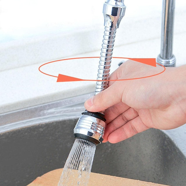 Metallic Tap Faucet Extender, Universal Tap Spray Head, Tap Extension Device, Filter Tap Attachment Water-Saving Faucet