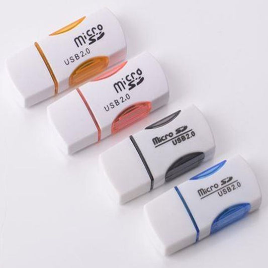 Micro SD Memory Card Reader High Speed USB 2.0 - Comes in Random Color