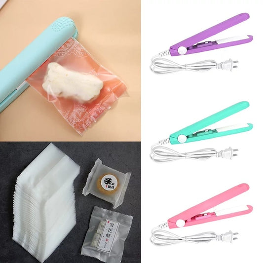 Multipurpose Mini Thermal Bag Sealer, Flat Iron Ceramic Hair Straightener, Portable Iron Fashion Styling Tool