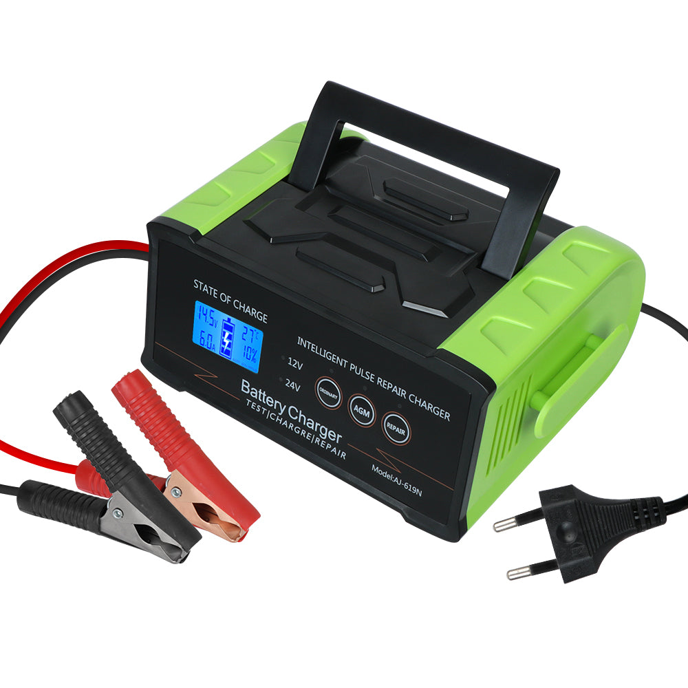 For Car Truck Boat Motorcycle 400W 12V-24V Car Repair Tool Trickle Smart Pulse Repair Car Battery Charger Smart Battery Charger