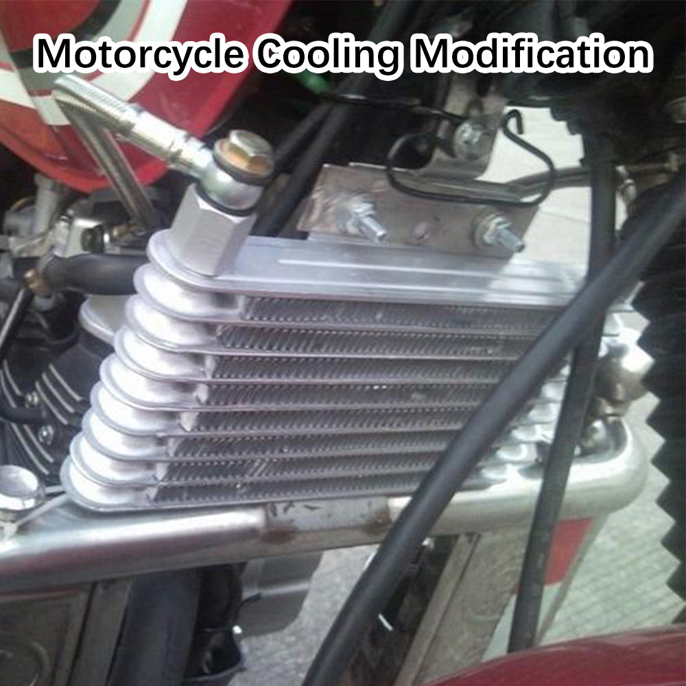 Moto ATV Modification Aluminum Alloy Cooling System Motorcycle Radiator Condenser 8 Row Engine Oil Cooler Transmission Radiator