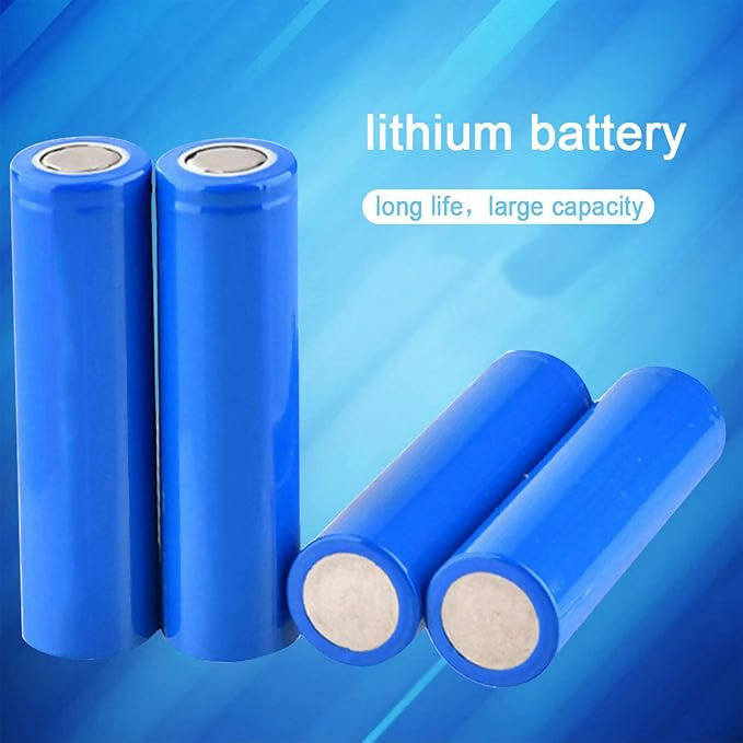 2pcs 18650 Lithium Rechargeable Batteries 3.7v Cylindrical