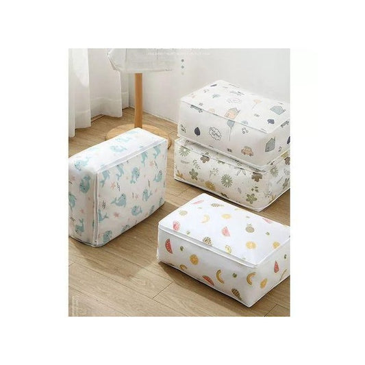 Quilt/Duvet Multipurpose Storage Bags, Large Quilt Clothes Pillow Laundry Bag, Washable Waterproof Printed Cover