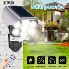 Motion sensor solar lights -3 Modes 77 LED Solar Wall Lamp