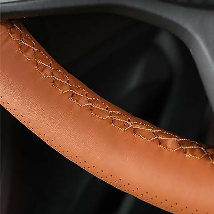 Microfiber Faux Leather DIY Car Steering Wheel Cover