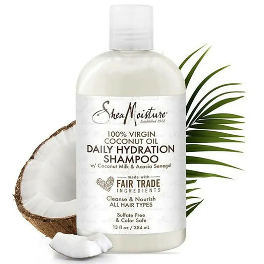 Shea Moisture Virgin Coconut Oil 384ML Daily Hydration Shampoo