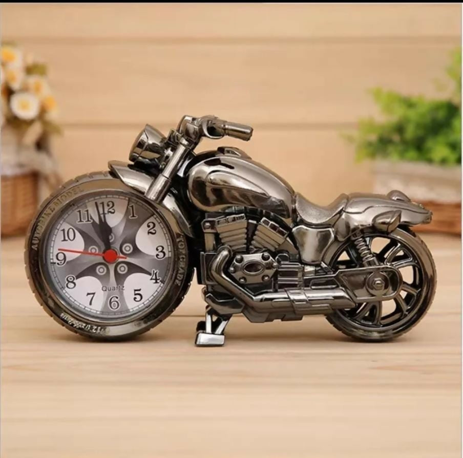 Retro Motorcycle Alarm Clock