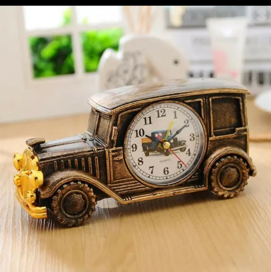 Retro vintage car alarm clock