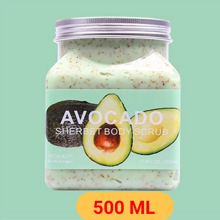 Wokali Avocado Sherbet Body Scrub, 500ml