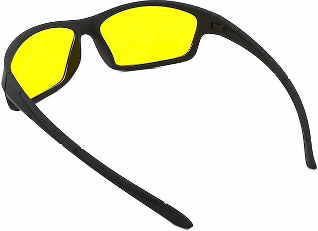 1pc Night Vision Glasses, Enhanced Lighting Night Driving Goggles, Yellow Lens Color