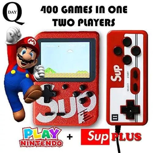 400 Games, 2 Players Retro Gaming Console Box Gift + TV Output Cable