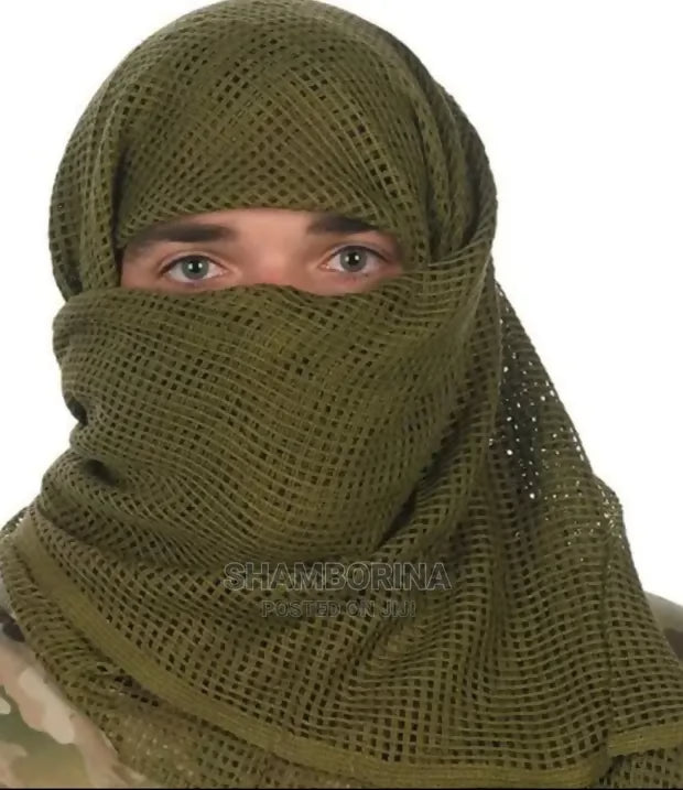 Tactical camouflage scarf/multipurpose mesh scarf