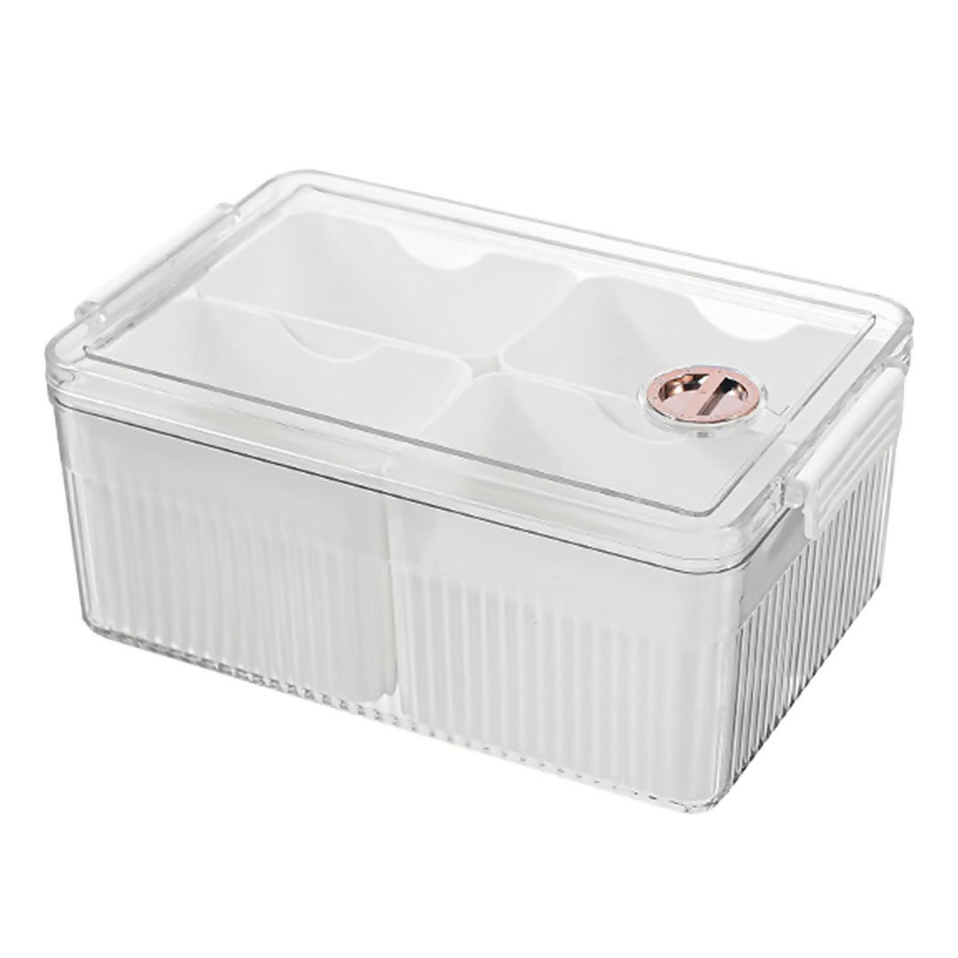 Fridge Storage Container 4 Grids