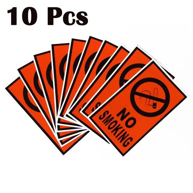 FRAGILE Warning Stickers For Safe Shipping Packing, EXIT and ENTRY Signs Sticker, NO SMOKING Warning Sign Stickers - 10 pcs