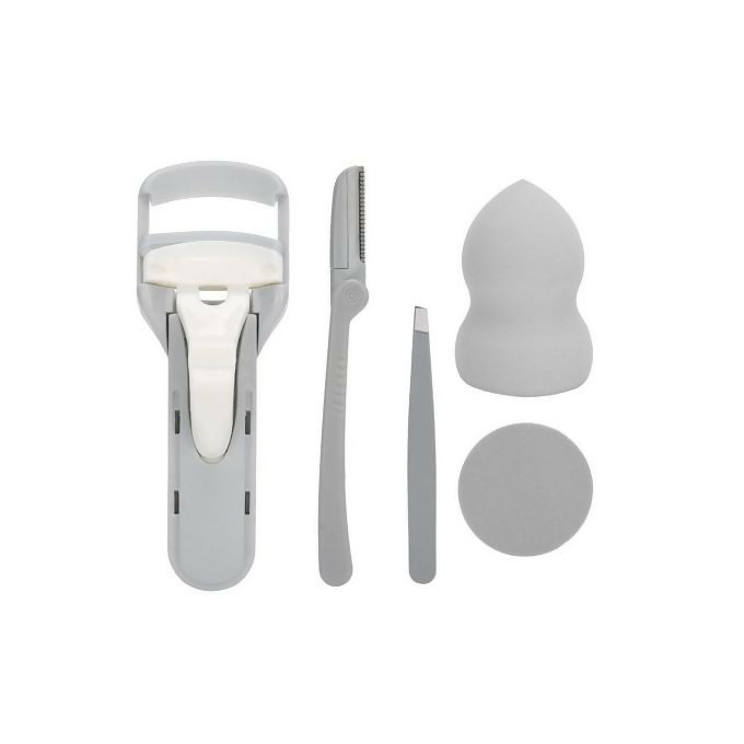 Fashion 5Pcs/set Makeup Eyebrow Cutter Puff Eyelash Clipper Trimmer