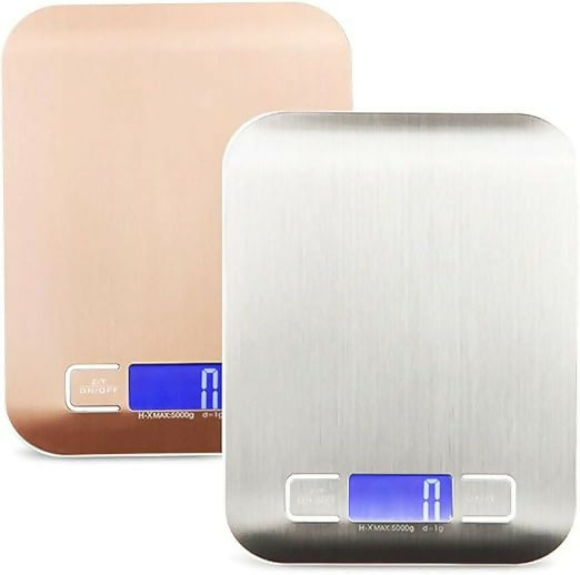 5Kg Digital Kitchen Scale – Silver/Pink