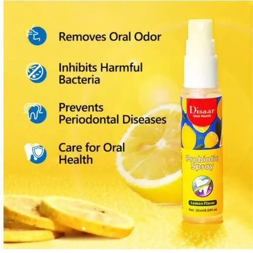 Disaar Oral Health Probiotic Lemon Flavour Breath Freshener