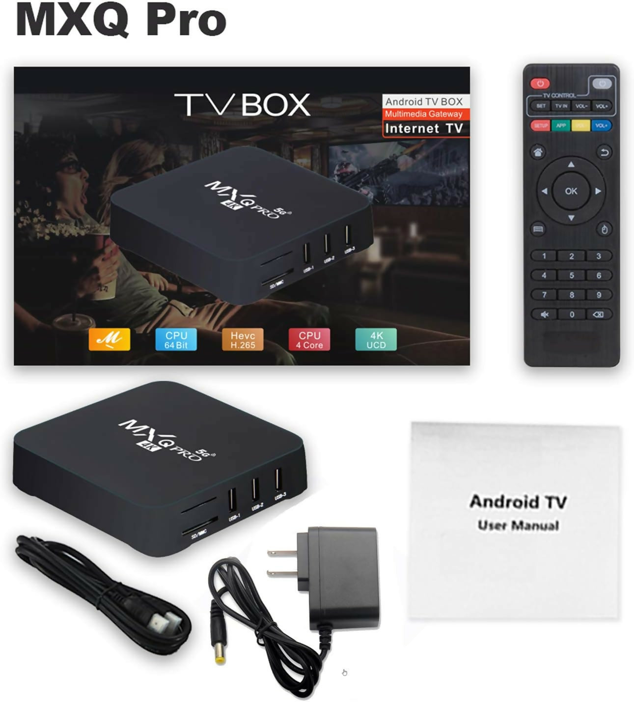 MXQ PRO Android 4K Smart Tv Box