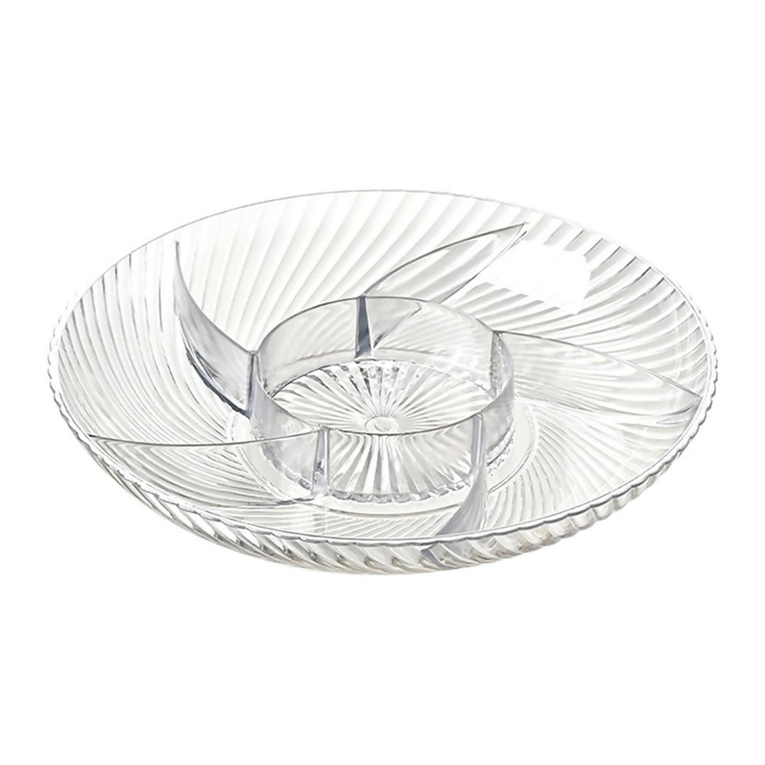 Snack Serving Platter with Compartments