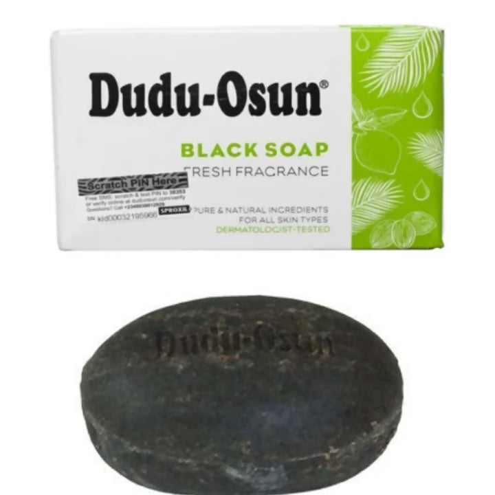 4 PCS Dudu-Osun African Black Soap Pure Natural