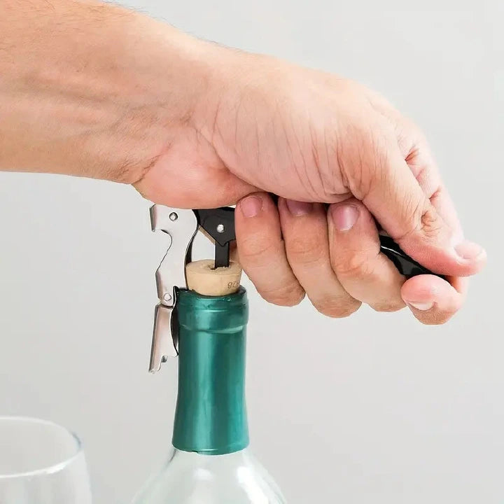 Premium Stainless Steel Wine Bottle Opener Multi-tool Corkscrew with Foil Cutter