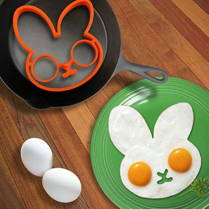 Silicone Funny Side Up Bunny For Pick Egg Fried Frying Mould