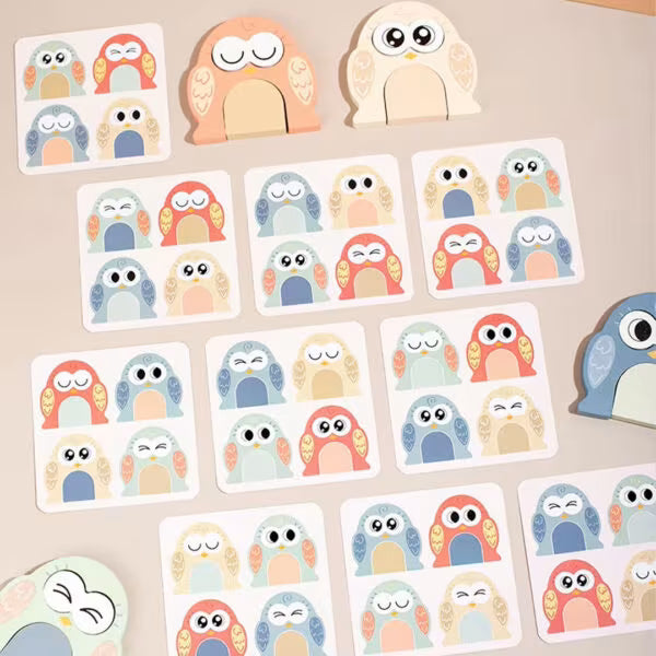 Owl Face-Changing Puzzle – Matching Game for Kids