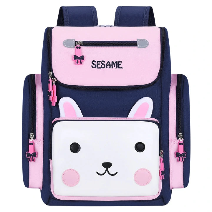 SXCHEN Lightweight Waterproof Bunny Schoolbag for Primary Students Grades 1-6