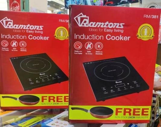 RM/381 RAMTONS INDUCTION COOKER WITH FREE PAN