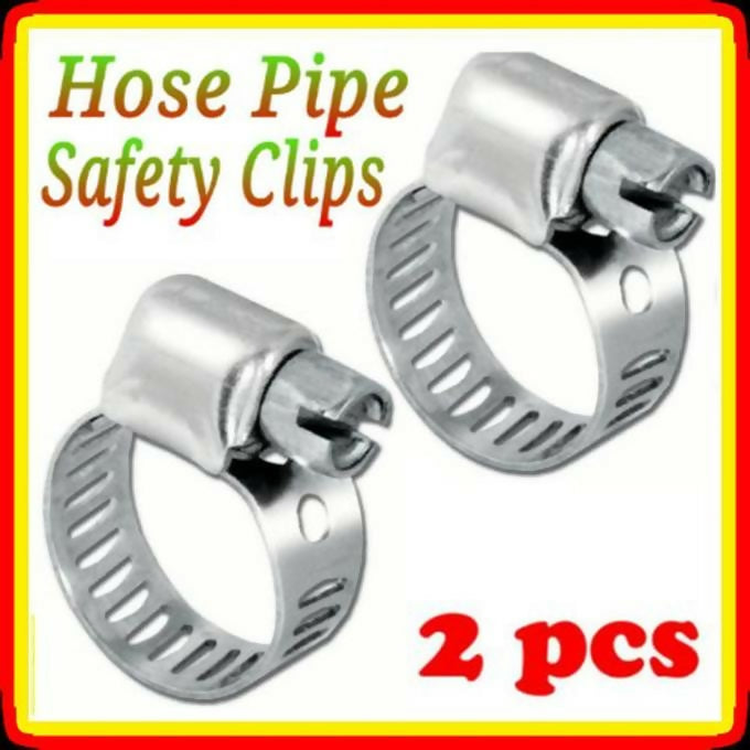 2pcs Adjustable 3/4" (13-19mm) Hose Gas Pipe Clamps Stainless Steel Screw