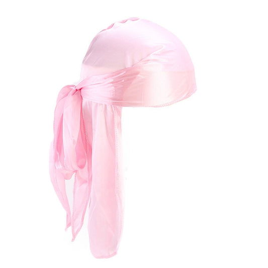 PINK Durag Do Rag Cap Short Hair Waves Nylon Wrap