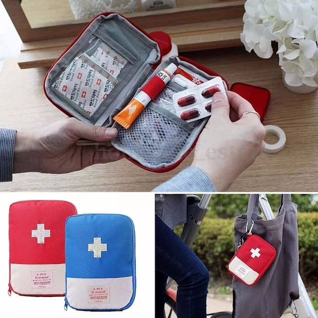 Portable First Aid Storage Bag, Emergency Survival First Aid Pack, Outdoor Travel Medical Sport Bag Pouch Stash