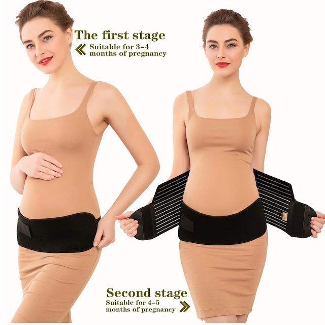 Pregnancy Support Belt, Maternity Belt Waist, Recovery Belt Girdle Belly Binder, Adjustable Pregnancy Harness Breathable Support