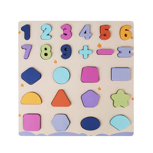 Numbers and Shapes Learning Board