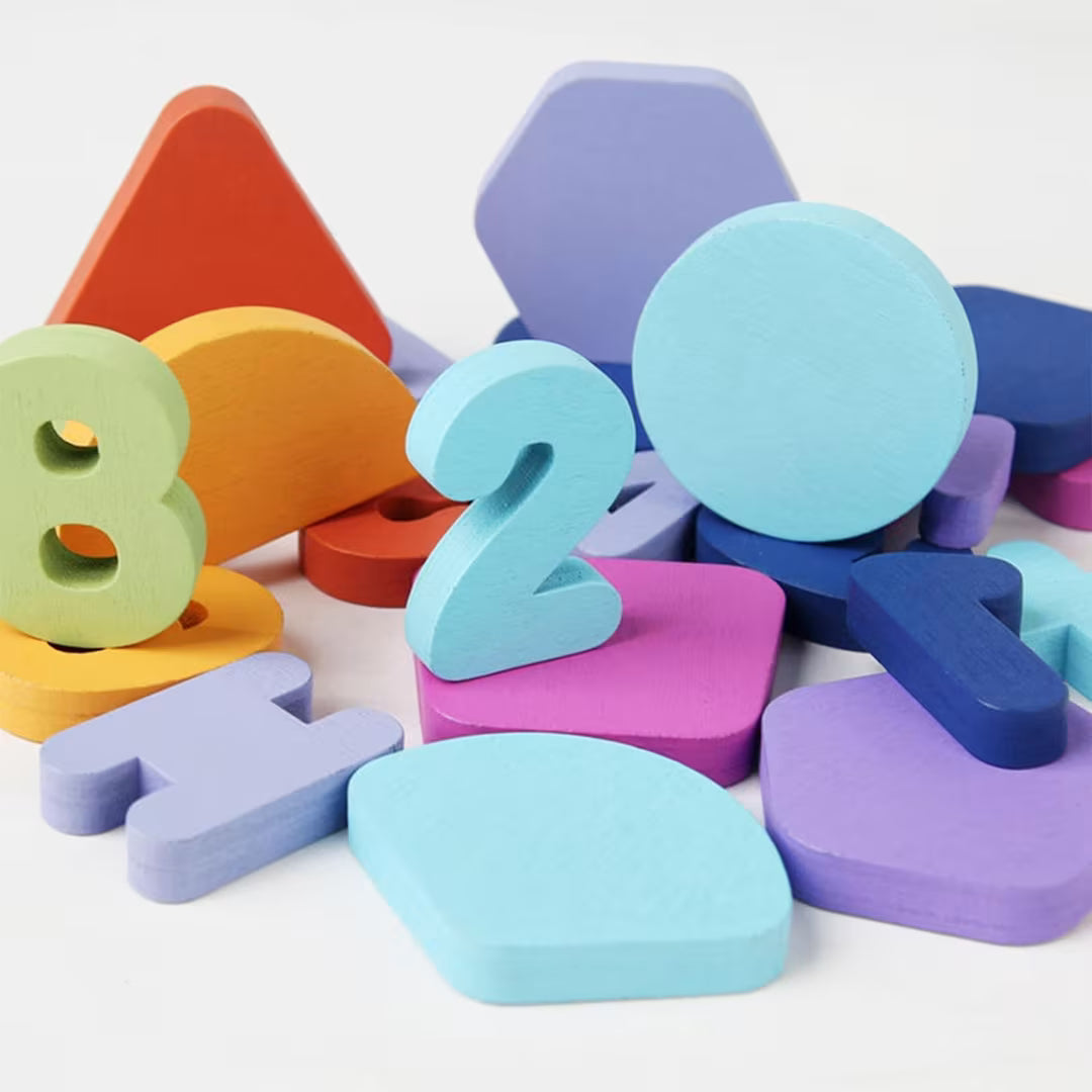 Numbers and Shapes Learning Board