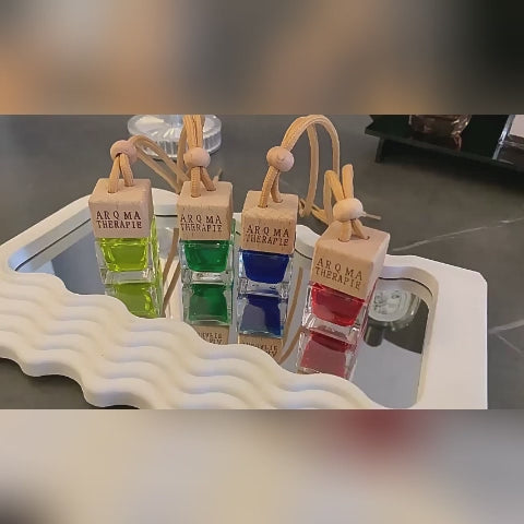 Car Hanging Perfume Air Freshener Pendant 4-Piece Set