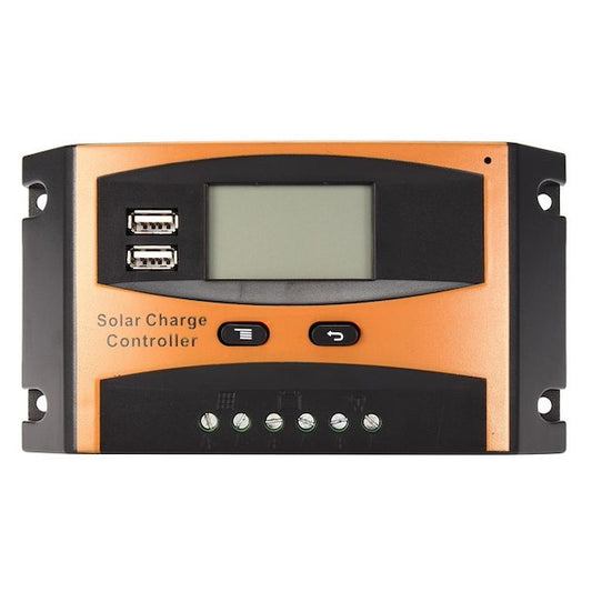 Pwm Solar Charge Controller 12V/24V Auto LCD Display, Universal Controller Car Battery