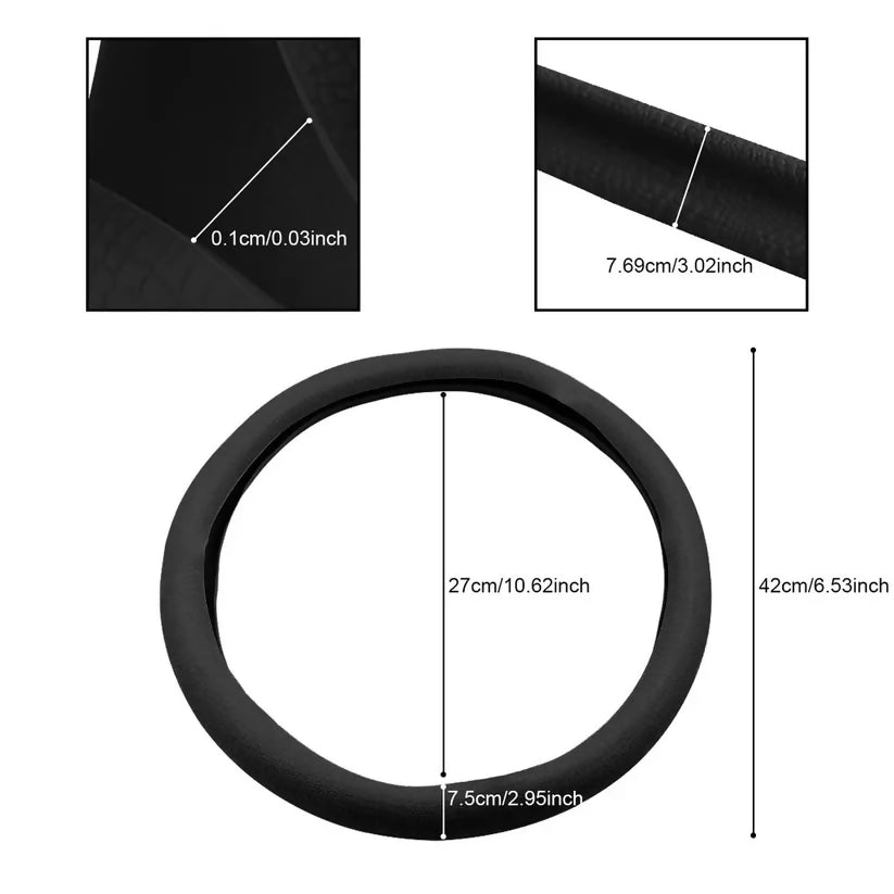 Universal silicone steering wheel cover