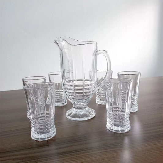 7pc Jug Set Crystal Design 1145ml