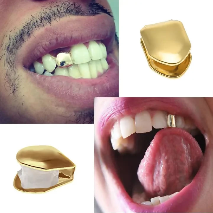 Single Silver Tooth Cap Bling Teeth