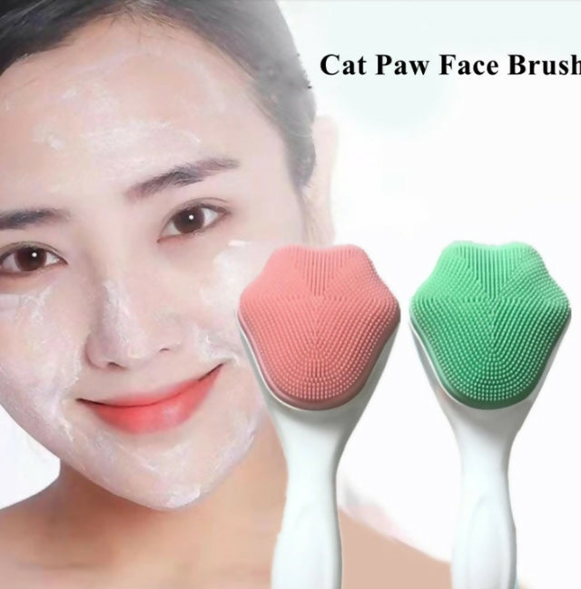cat paw shape Beauty cleanser silicone face