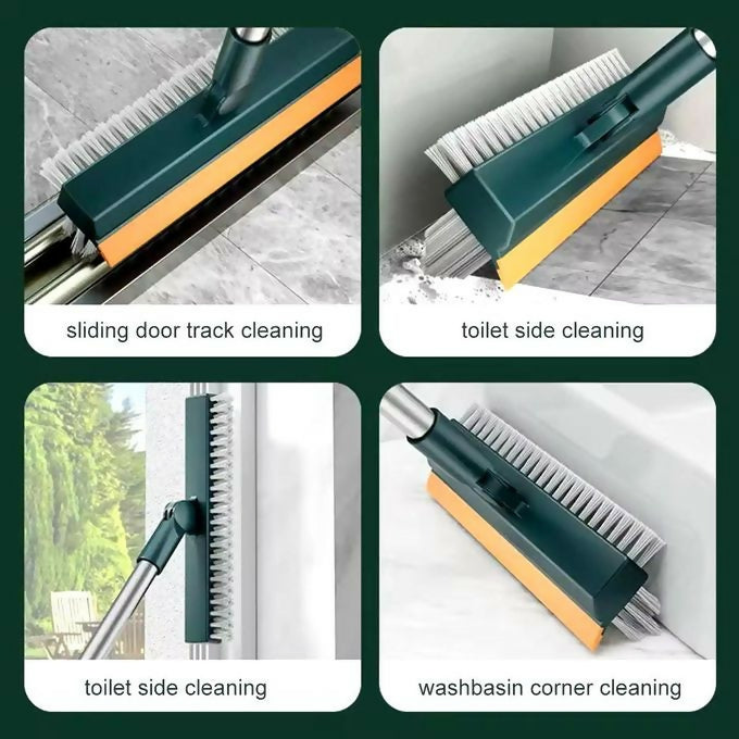 3 in 1 Magic Brush Floor Scrub Brush Broom Brush Long Handle Household Cleaning Brush Stainless Steel Bathroom Cleaning Home3