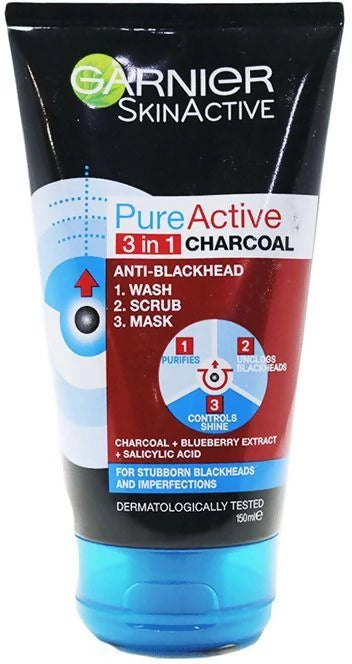 Garnier BHA Pure Active 3 In 1 Charcoal Anti Blackhead