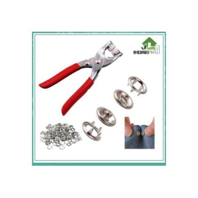 Metallic snup button pliers set2