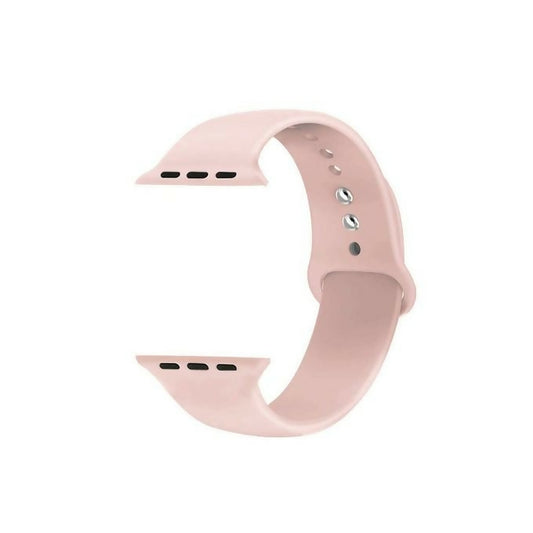 Silicone Watch Bracelet From Liger Compatible With Apple Watch Light Pink