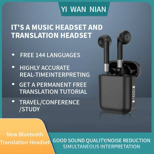 New Wireless translation earbuds multi-language overseas travel meeting face-to-face real-time translation AP19Bluetooth headset