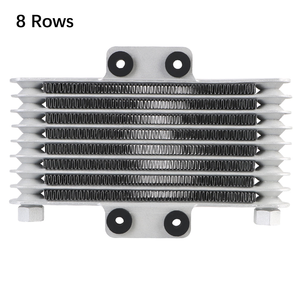 Moto ATV Modification Aluminum Alloy Cooling System Motorcycle Radiator Condenser 8 Row Engine Oil Cooler Transmission Radiator
